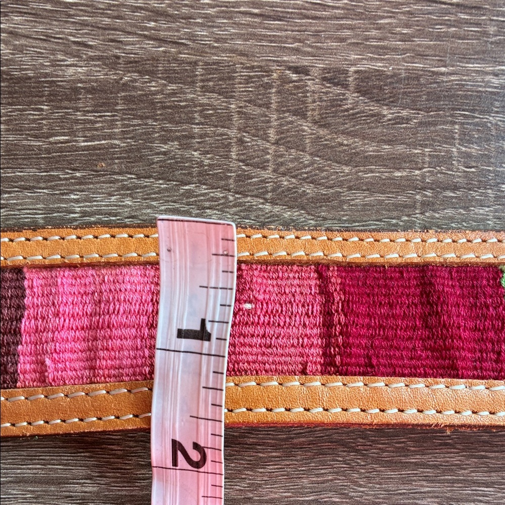 Women’s Vintage Circle Y of Yoakum Multi Color Belt Size 28 - Picture 12 of 12